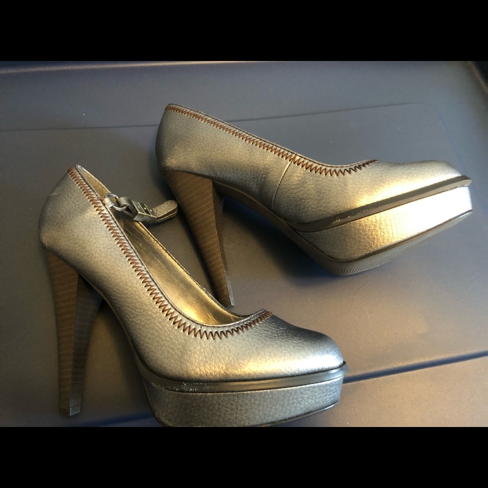 Silver Calvin Klein heels